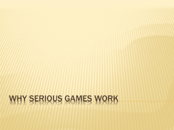 COMP 590: Serious Games