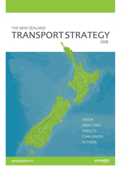 The New Zealand Transport Strategy 2008