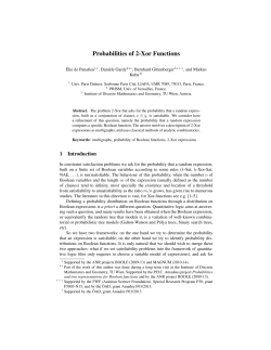 Probabilities of 2-Xor Functions