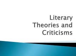 Literary Theories - Elida Local Schools