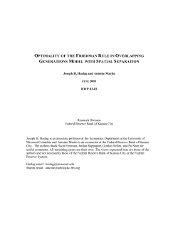 Optimality of the Friedman Rule in Overlapping Generations Models