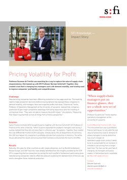 Pricing Volatility for Profit