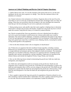 Answers to Critical Thinking and Review End of Chapter Questions