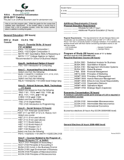 Economics - Georgia Gwinnett College