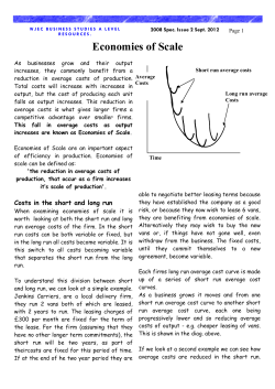 Economies of Scale - Jack Tilson | Education
