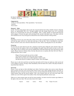 By Daniel Callister - Jeux print and play