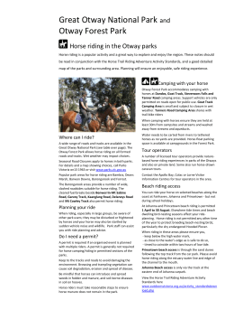 Horse riding - Parks Victoria