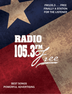 fm105.3 . . . free finally a station for the listener best songs powerful