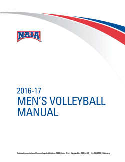 men`s volleyball manual