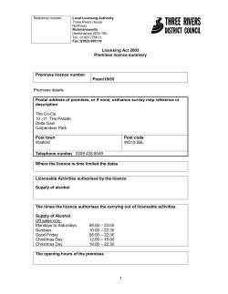 Reference number - Three Rivers District Council