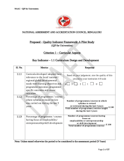 QIF for Universities