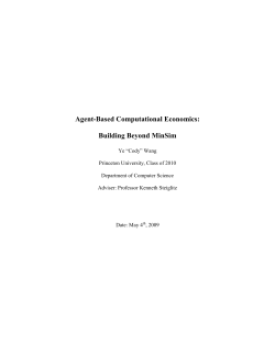 Agent-Based Computational Economics: Building Beyond Minsim