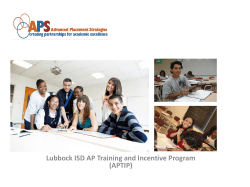 Advanced Placement Strategies