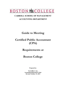 CPA Guide - Boston College