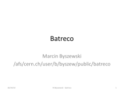 Batreco - CERN Indico