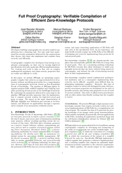 Full Proof Cryptography: Verifiable Compilation of Efficient Zero
