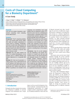 Costs of Cloud Computing for a Biometry Department