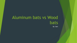 Aluminum bats vs Wood bats - Mixon2016
