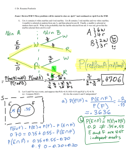 Dr. Rosanna Pearlstein Exam 3 Review/WIR 9 These