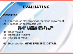 EVALUATING