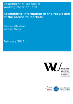 Department of Economics Working Paper No. 219