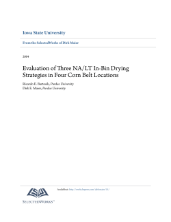 Evaluation of Three NA/LT In-Bin Drying Strategies in Four Corn Belt