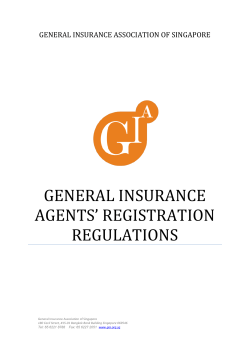 GENERAL INSURANCE AGENTS` REGISTRATION REGULATIONS