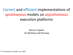 Correct and efficient implementations of synchronous models on