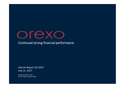 Continued strong financial performance