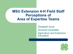4-H Field Staff Perceptions of MSUE AOE Teams