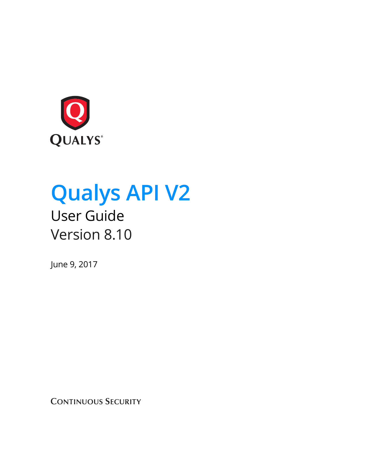 Qualys(R) API V2 User Guide