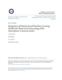 Integration of Statistical and Machine Learning Models for Short