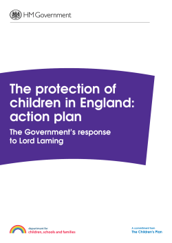 The protection of children in England: action plan