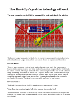 How Hawk-Eye`s goal-line technology will work