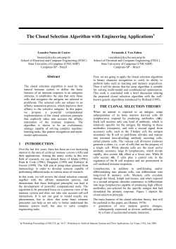 The Clonal Selection Algorithm with Engineering - DCA