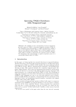 Querying TSQL2 Databases with Temporal Logic
