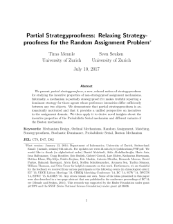 Partial Strategyproofness - Department of Informatics