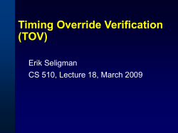 Formal Verification: An Overview