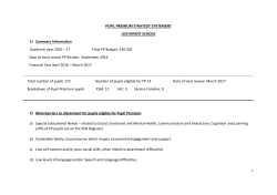 pupil premium strategy statement