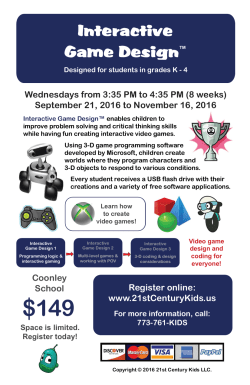 Interactive Game Design