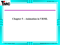 Animation in VRML