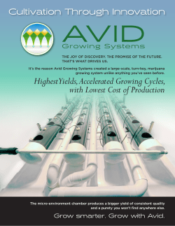 Highest Yields, Accelerated Growing Cycles, with Lowest Cost of
