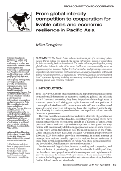 From global intercity competition to cooperation for