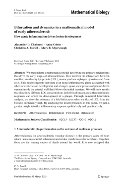 Mathematical Biology - School of Mathematics and Statistics