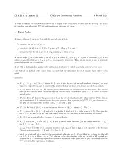 CS 6110 S14 Lecture 21 CPOs and Continuous Functions 5 March