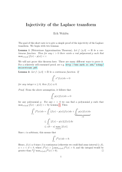 Uniqueness proof