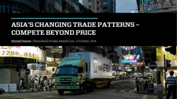 asia`s changing trade patterns &ndash; compete beyond price
