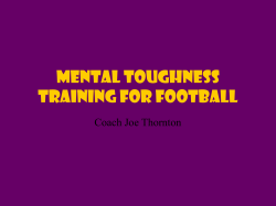 Mental toughness training for Football