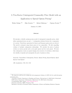 A Two-Factor Cointegrated Commodity Price Model with an