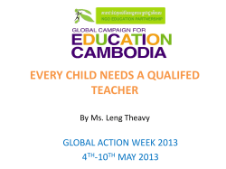 EVERY CHILD NEEDS A QUALIFED TEACHER